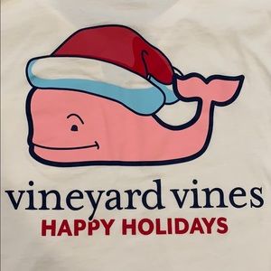 Vineyard Vines Santa Whale Shirt